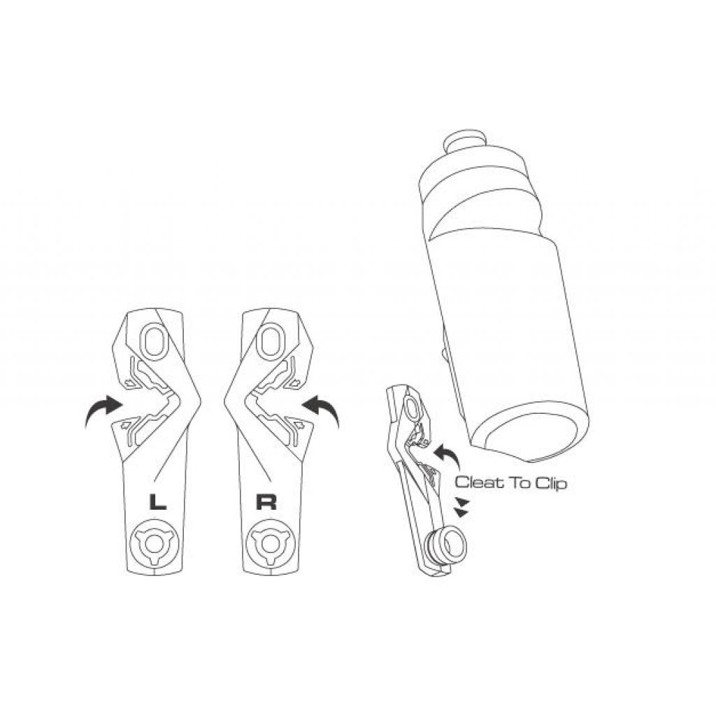 Фляга велосипедна Birzman BottleCleat 650мл White (BM17-BOTTLE-CLEAT-W) - зображення 4