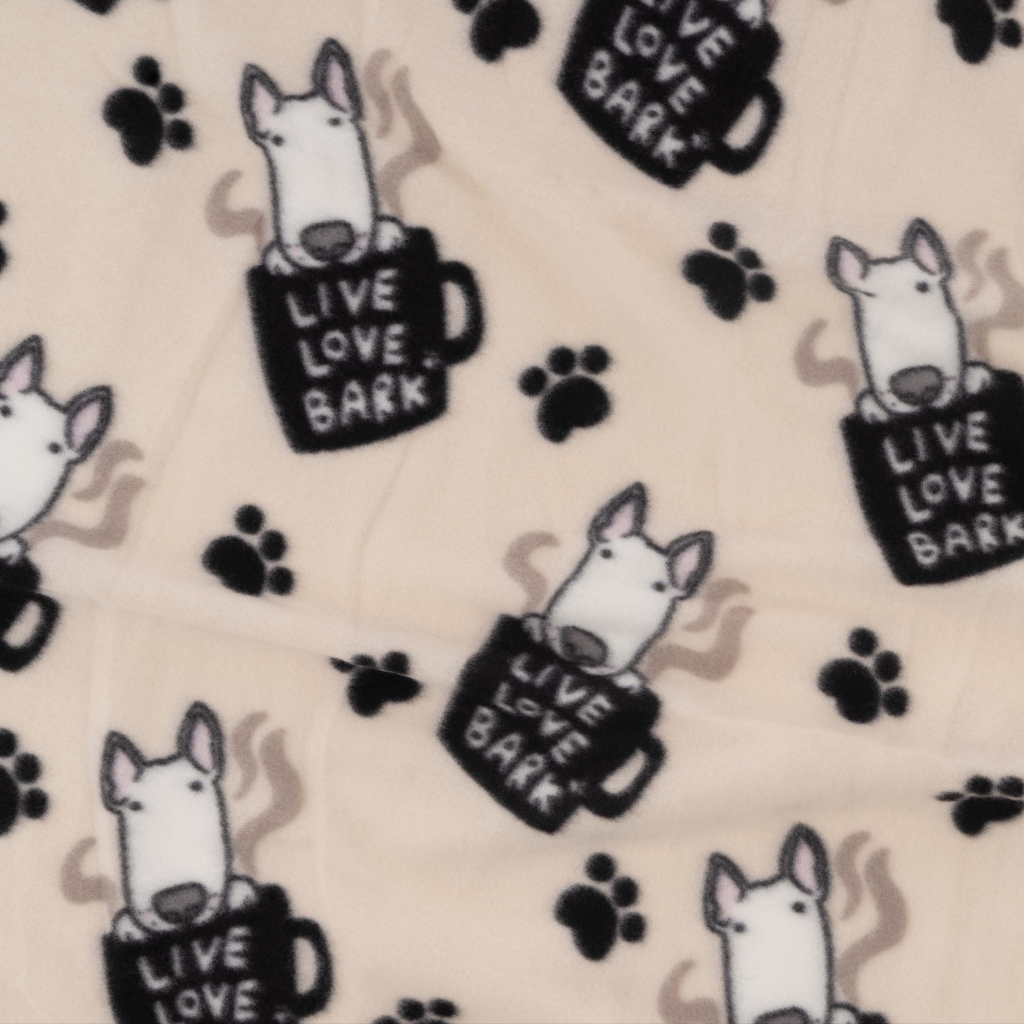 Плед Ardesto Fleece 100% поліестер, песики, бежевий 130х160 см (ART0723PB) - зображення 4