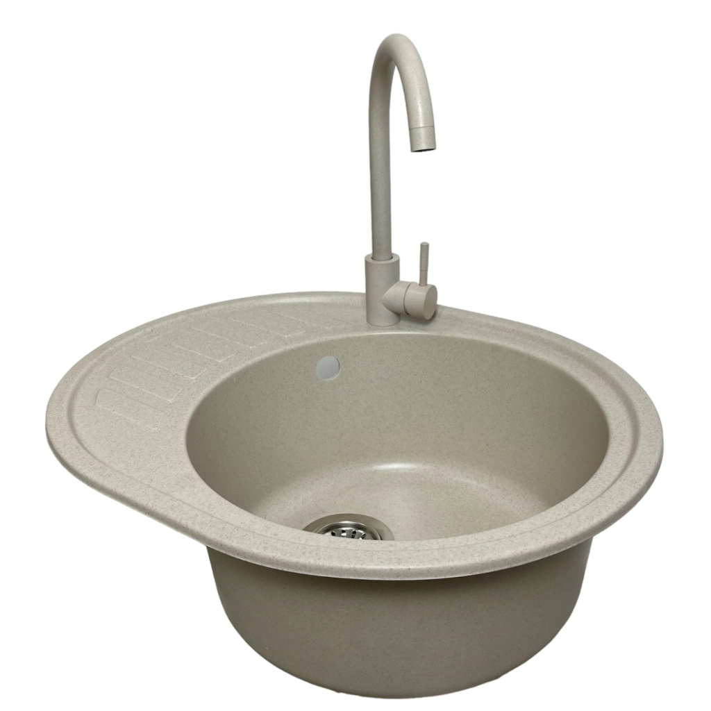 Мийка кухонна Adamant Ovum Avena + змішувач + дозатор (1824296900406) - зображення 3