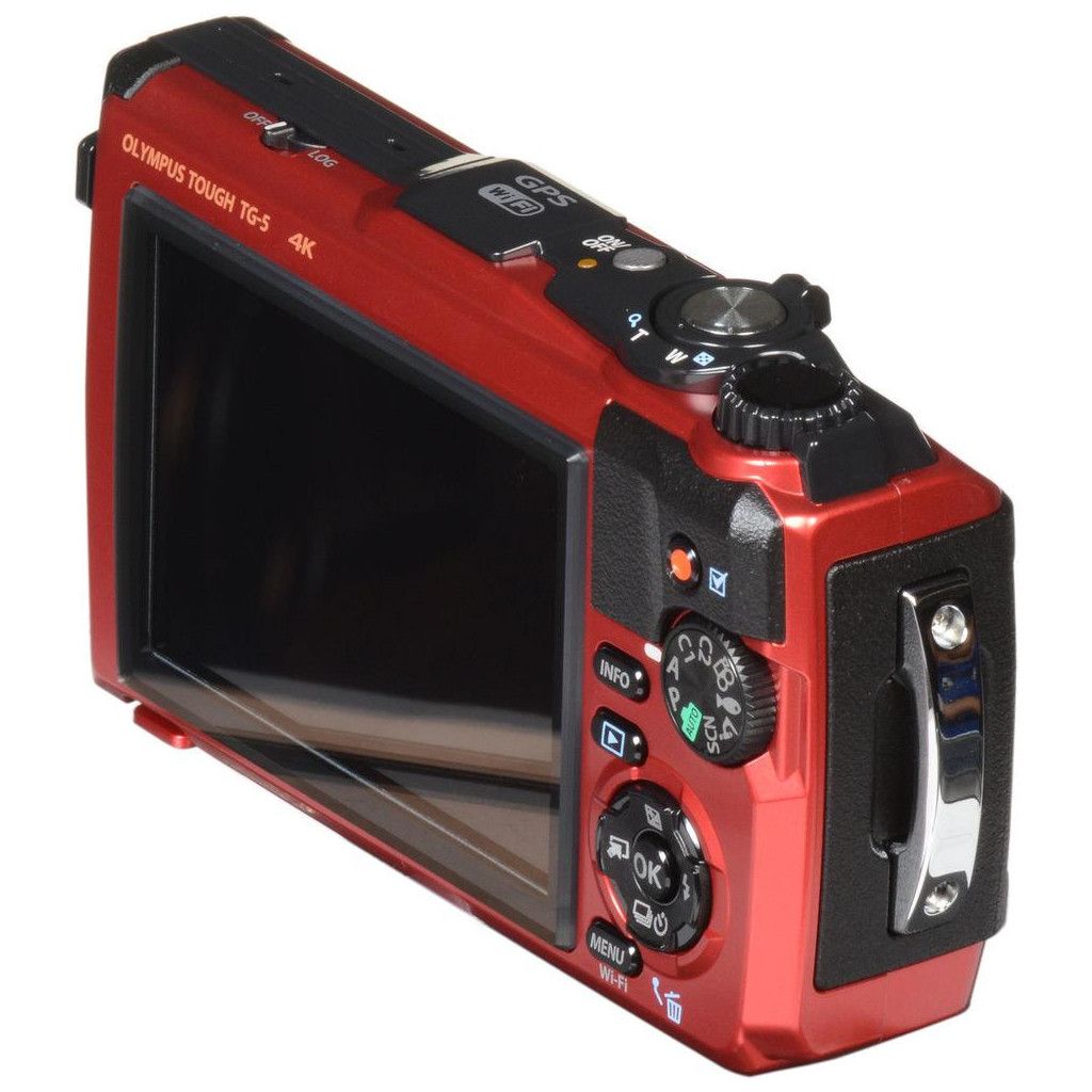 Цифровий фотоапарат Olympus TG-5 Red (Waterproof - 15m; GPS; 4K; Wi-Fi) + case (V104190RE010) - зображення 10