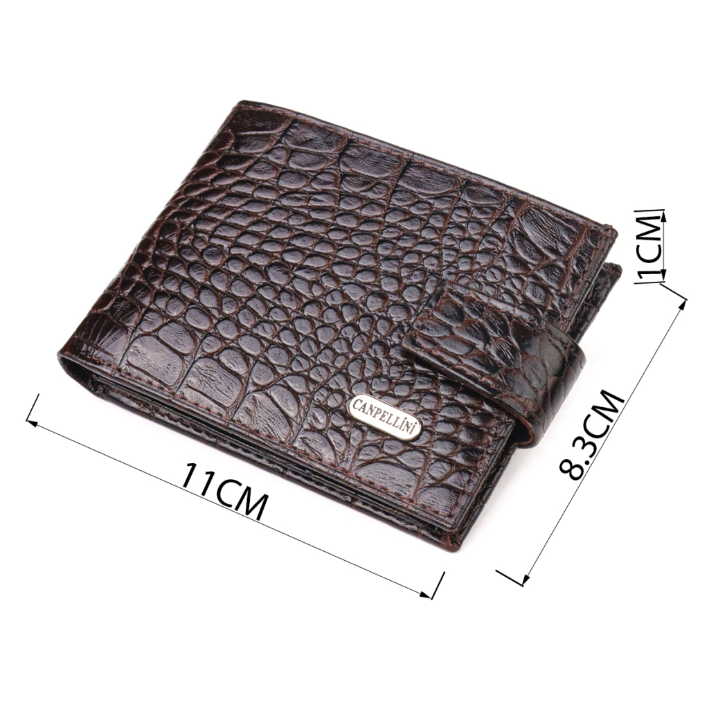 Гаманець Canpellini З натуральної шкіри Коричневий (21513) - зображення 3
