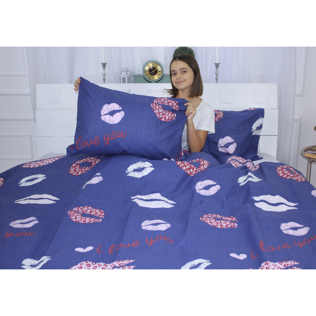 Постільна білизна MirSon Бязь Premium 17-0402 Kiss Євро (2200002870993) - зображення 4