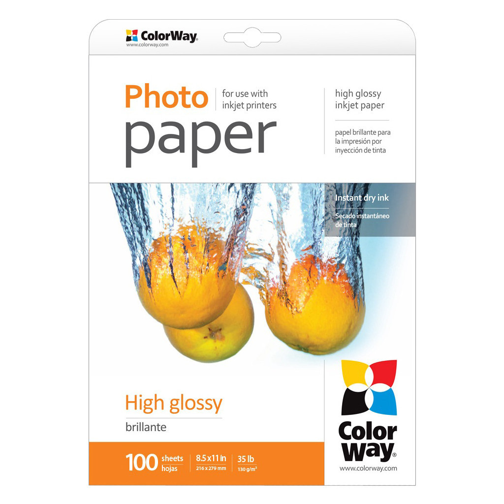 Фотопапір ColorWay LT 130г, 100ст, карт.уп. (PG130100LT_OEM) - зображення 1