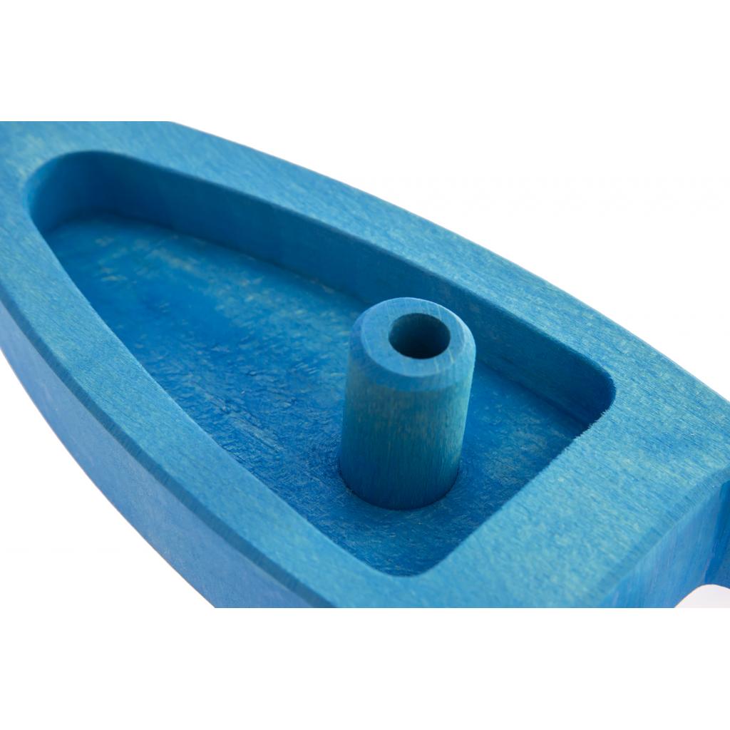 Машина Nic Шлюпка дерев'яна синя (NIC526461) - изображение 4