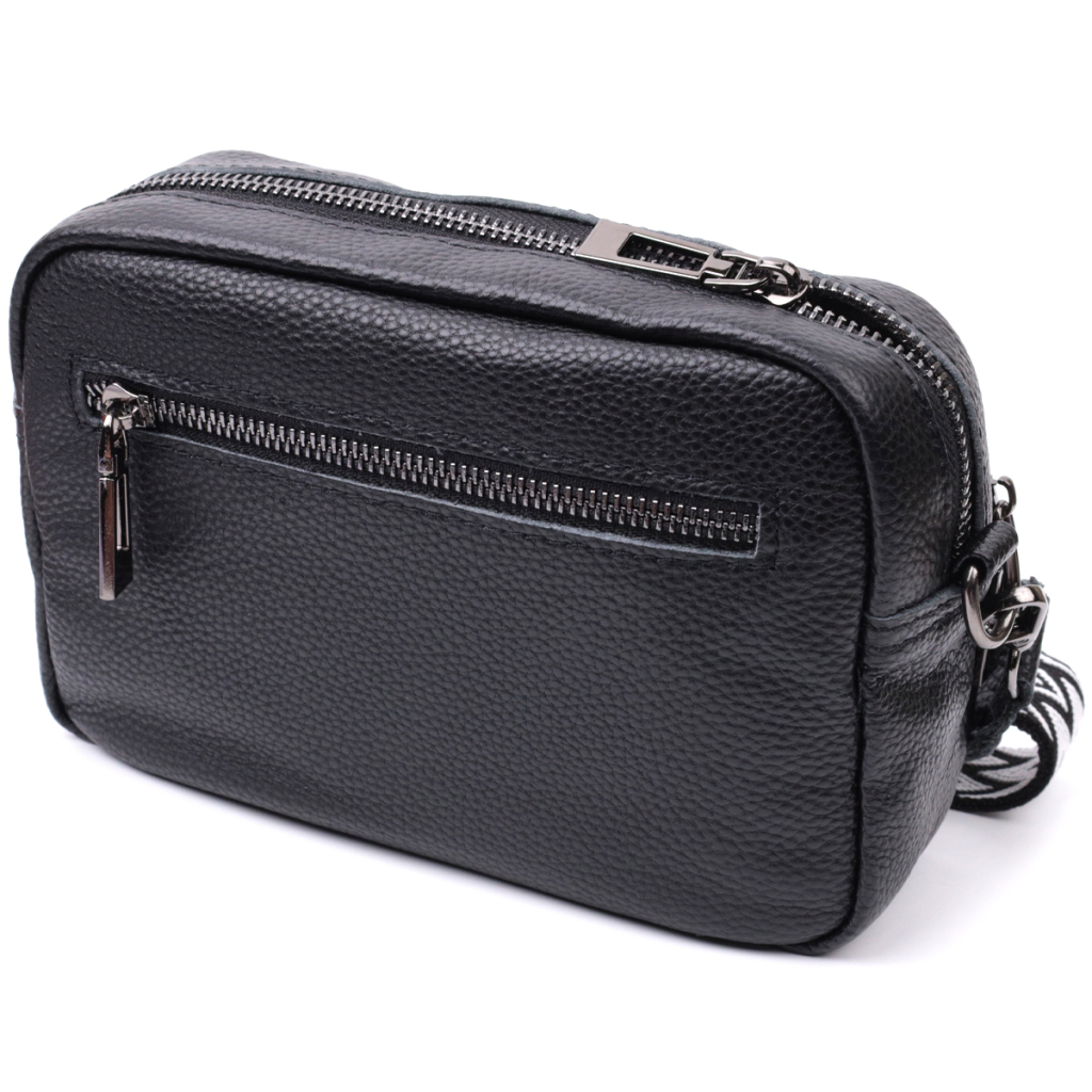 Сумка Vintage З натуральної шкіри Чорна (22640) - зображення 2