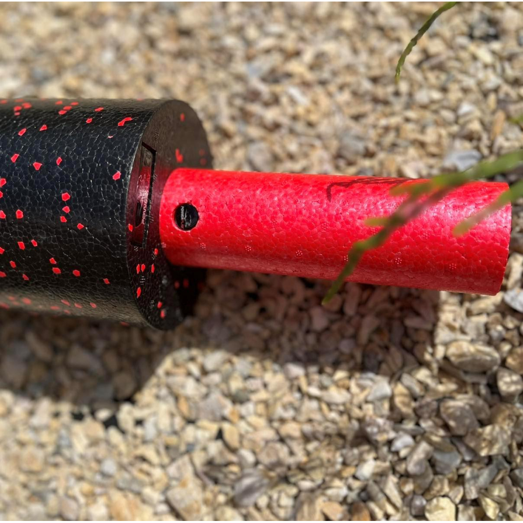 Масажний ролик PowerPlay PP-4348 2 in 1 EPP Foam Roller 33x14см Чорно/Червоний (PP_4348_Red_(33*14)) - зображення 6