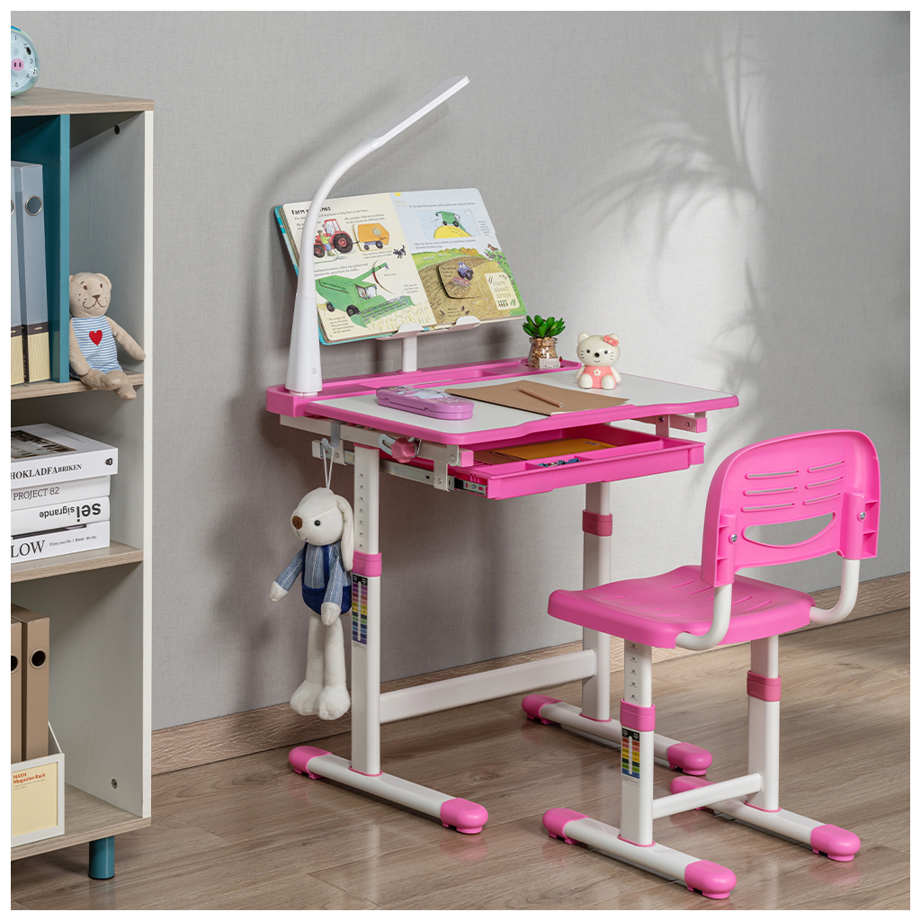 Парта зі стільцем FunDesk Bellissima pink (2001002219160) - зображення 10