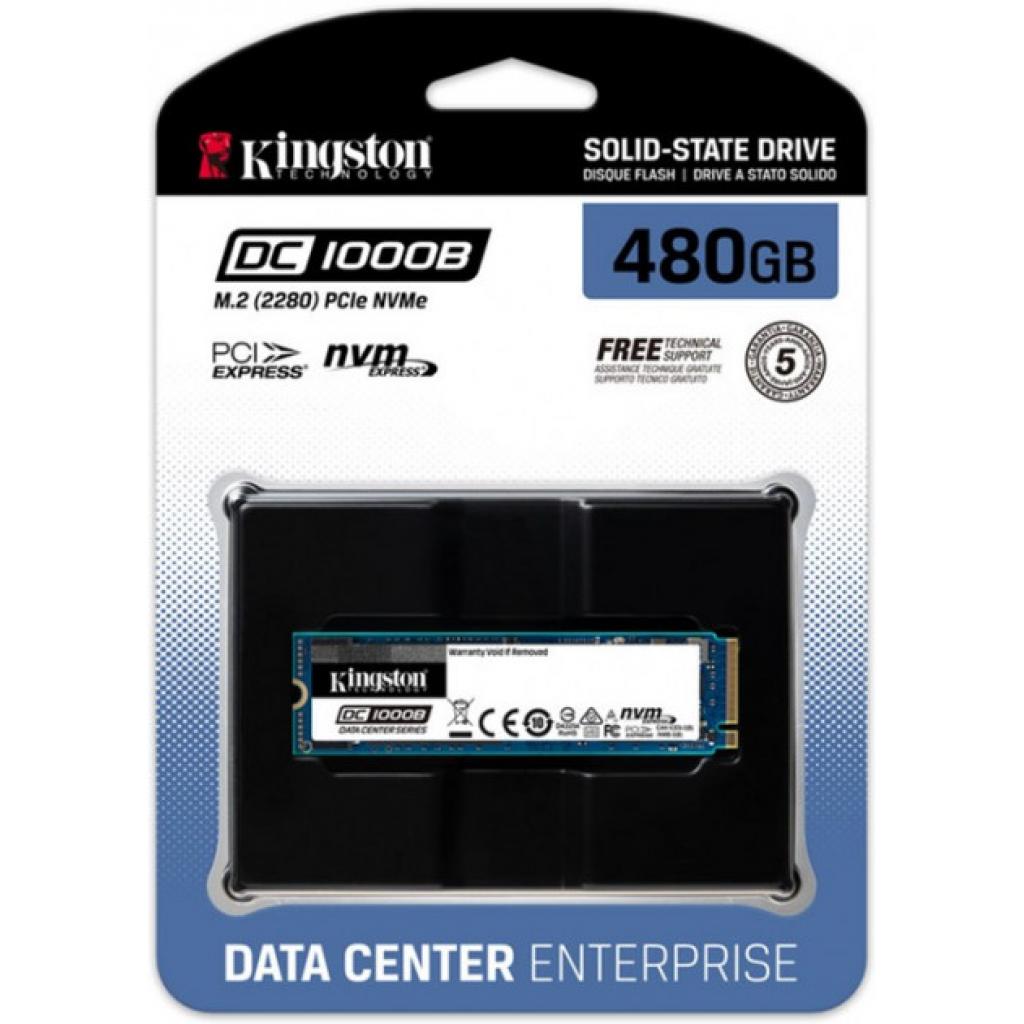 Накопичувач SSD для сервера 480GB M.2 2280 NVMe PCIe3x4 DC1000B Enterprise SSD Kingston (SSEDC1000BM8/480G) - зображення 3