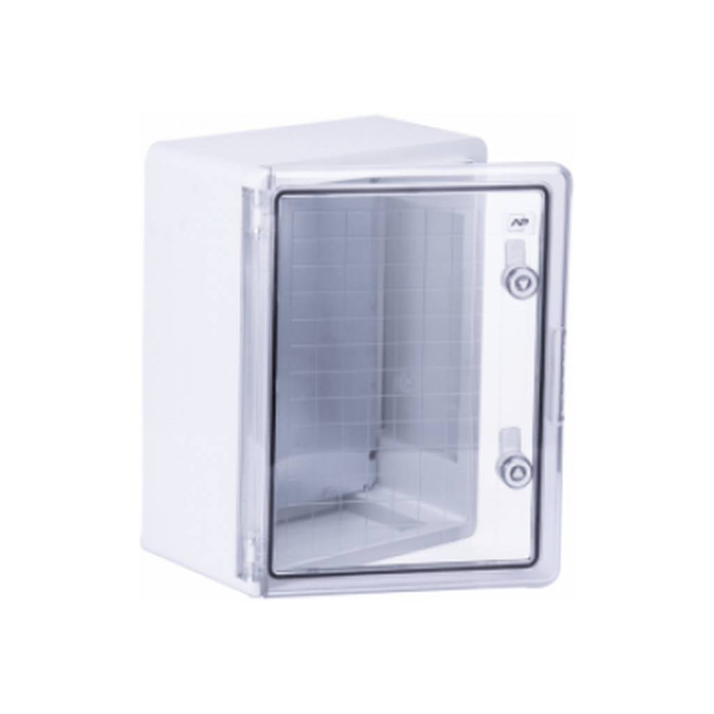 Шафа настінна ADAL PANO 400х300х220, з прозор. двецятами, IP65, Бокс ударостійкий, ABS пластик (111518) - зображення 1