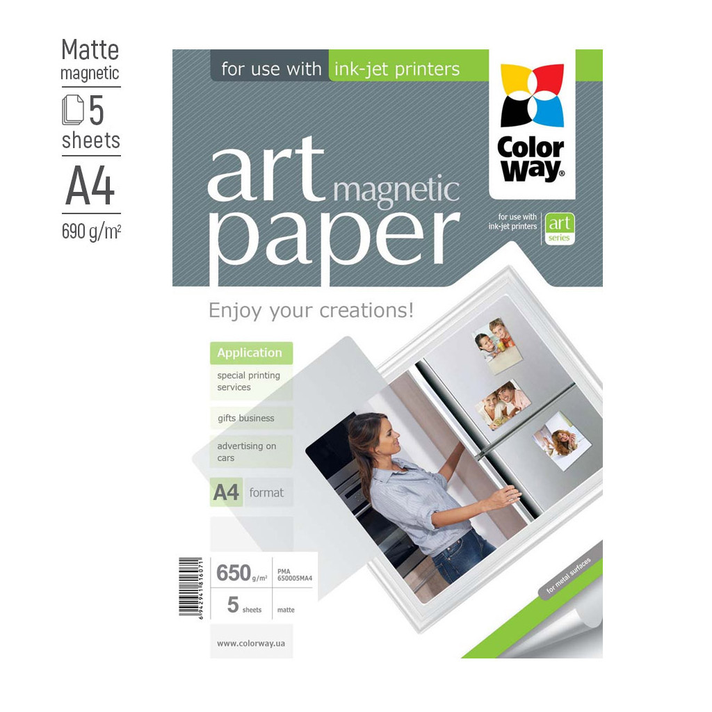 Фотопапір ColorWay A4 ART 650г matte, 5c (PMA650005MA4) - зображення 2