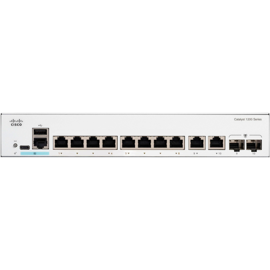 Комутатор мережевий Cisco C1200-8T-E-2G - зображення 2