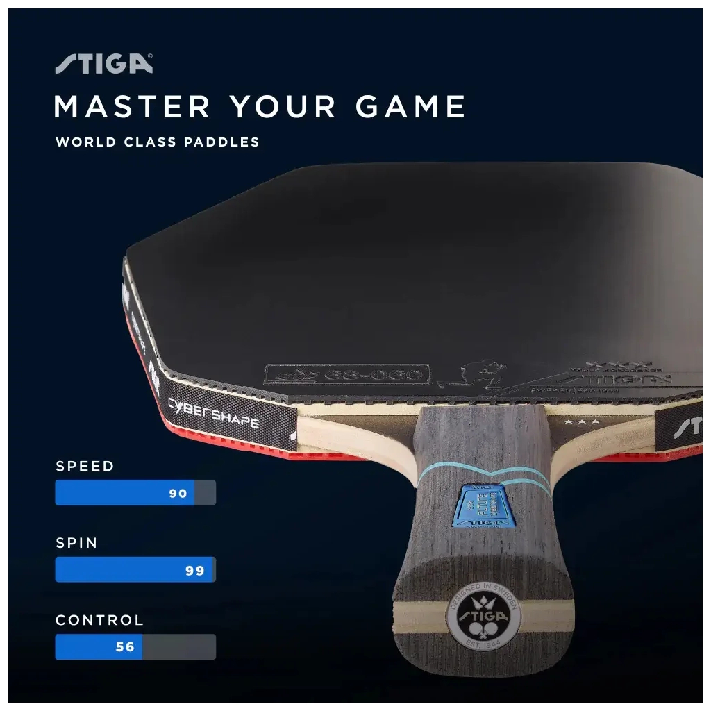 Ракетка для настільного тенісу Stiga Cybershape Future 3 Star FL (1213-0304-35) (931284) - зображення 9