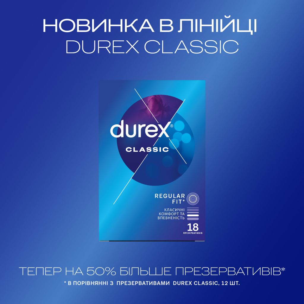 Презервативи Durex Classic латексні з силіконовою змазкою (класичні) 18 шт. (4820108005013) - изображение 4