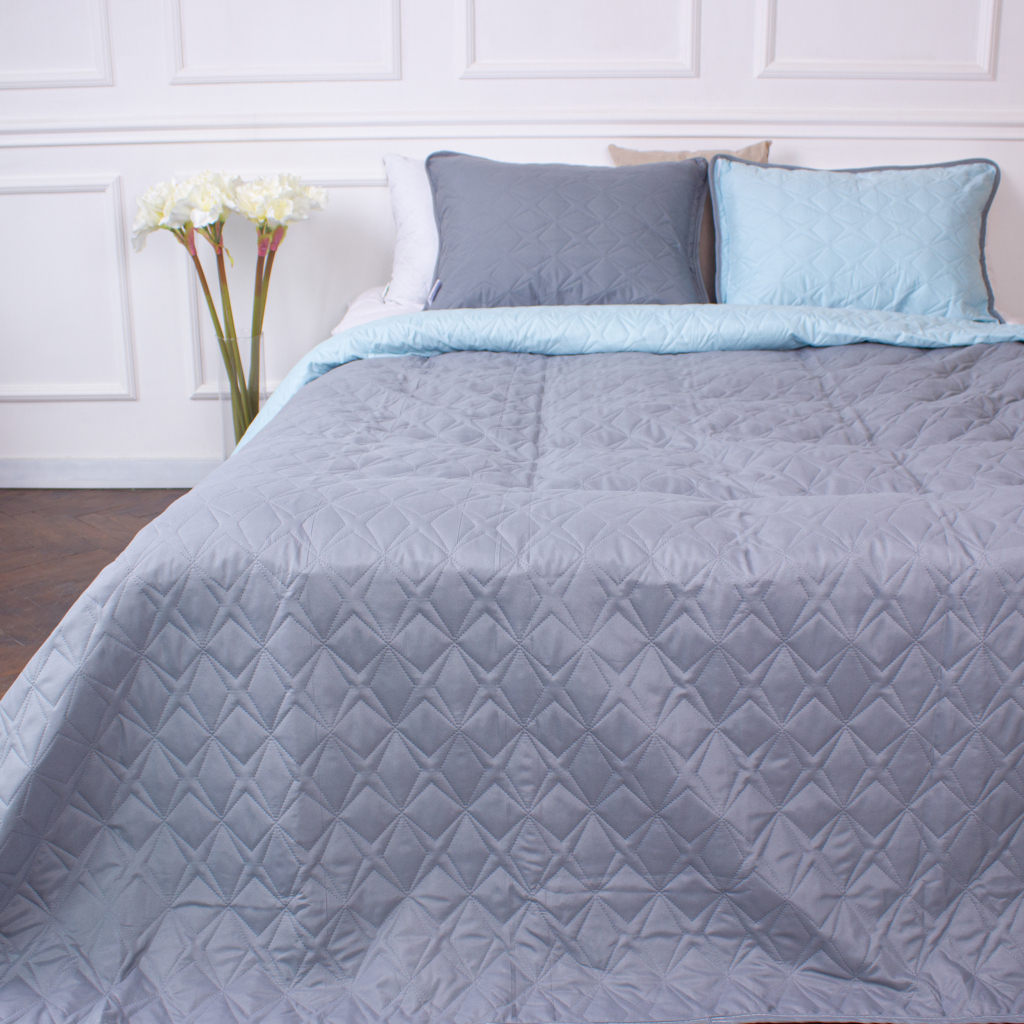 Покривало MirSon набір Serenity Line №7033 Moonstone 220х240 + 2 наволочки 50х70 (2200005377574) - зображення 1