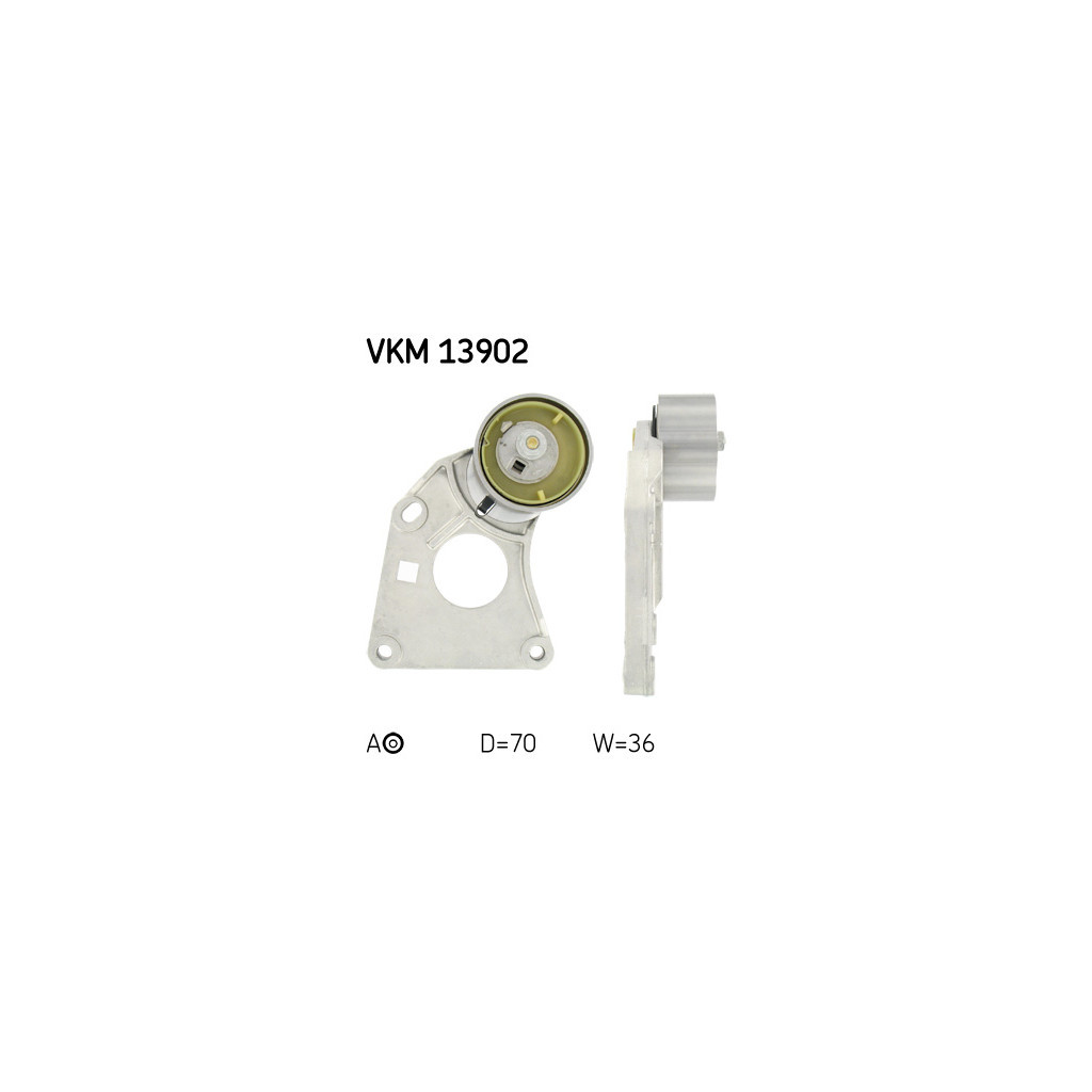 Натягувач ременя з роликом SKF VKM 13902 - зображення 1