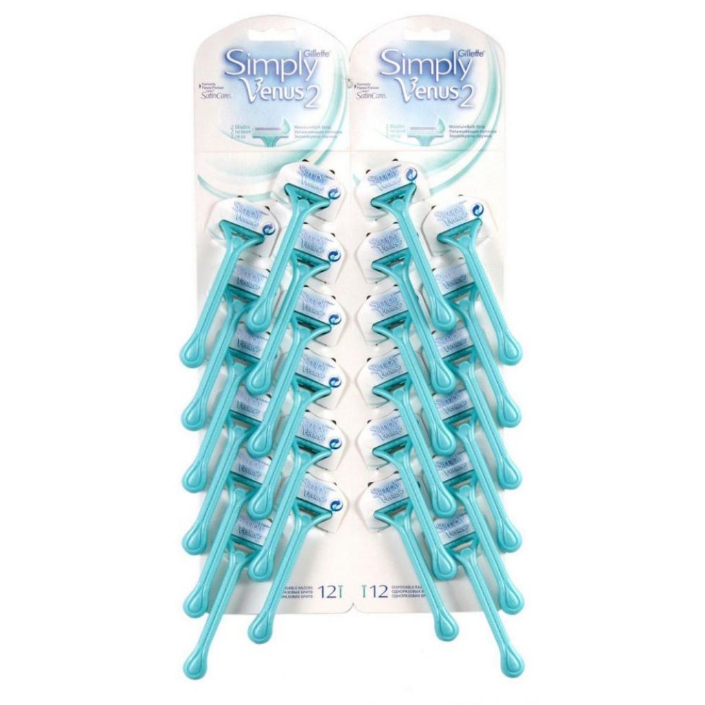 Бритва Venus одноразова Simply 2 24 шт (3014260263331) - зображення 1