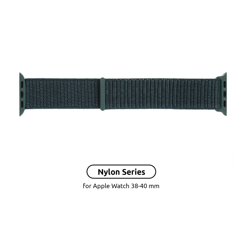 Ремінець до смарт-годинника Armorstandart Nylon Band для Apple Watch 42 (Series 11-10)/41/40/38 Pine Green (ARM56842) - зображення 1