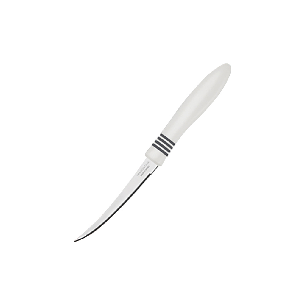 Кухонний ніж Tramontina Cor Cor Tomato Serrate 102 мм White (23462/154) - зображення 1