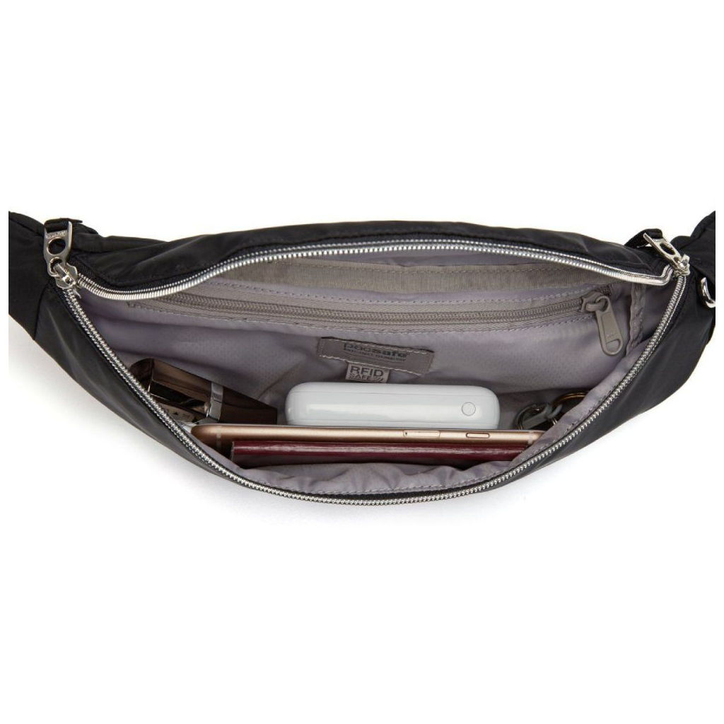 Сумка-бананка Pacsafe Stylesafe Sling Pack, чорна (20635100) - зображення 4