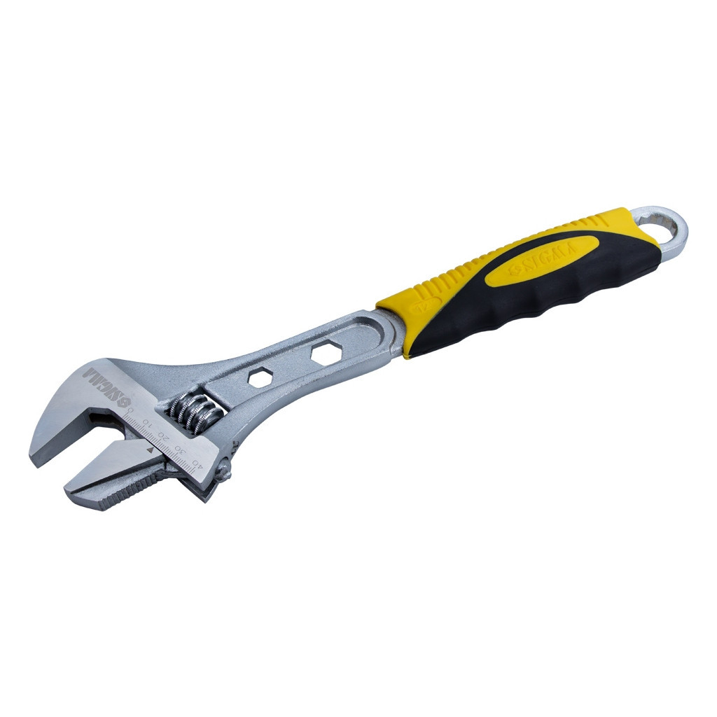 Ключ Sigma розвідний з переставною губкою 300мм, 0-41мм CrV (TPR) (4100941) - зображення 2