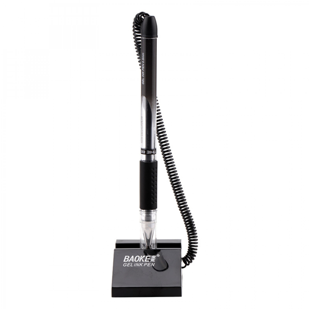 Ручка гелева Baoke настільна з грипом 0.5 мм, чорна (PEN-BAO-NO850-B) - зображення 1