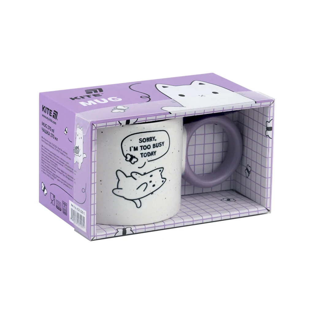 Чашка Kite 370 мл Busy cat (K25-220-1) - зображення 3