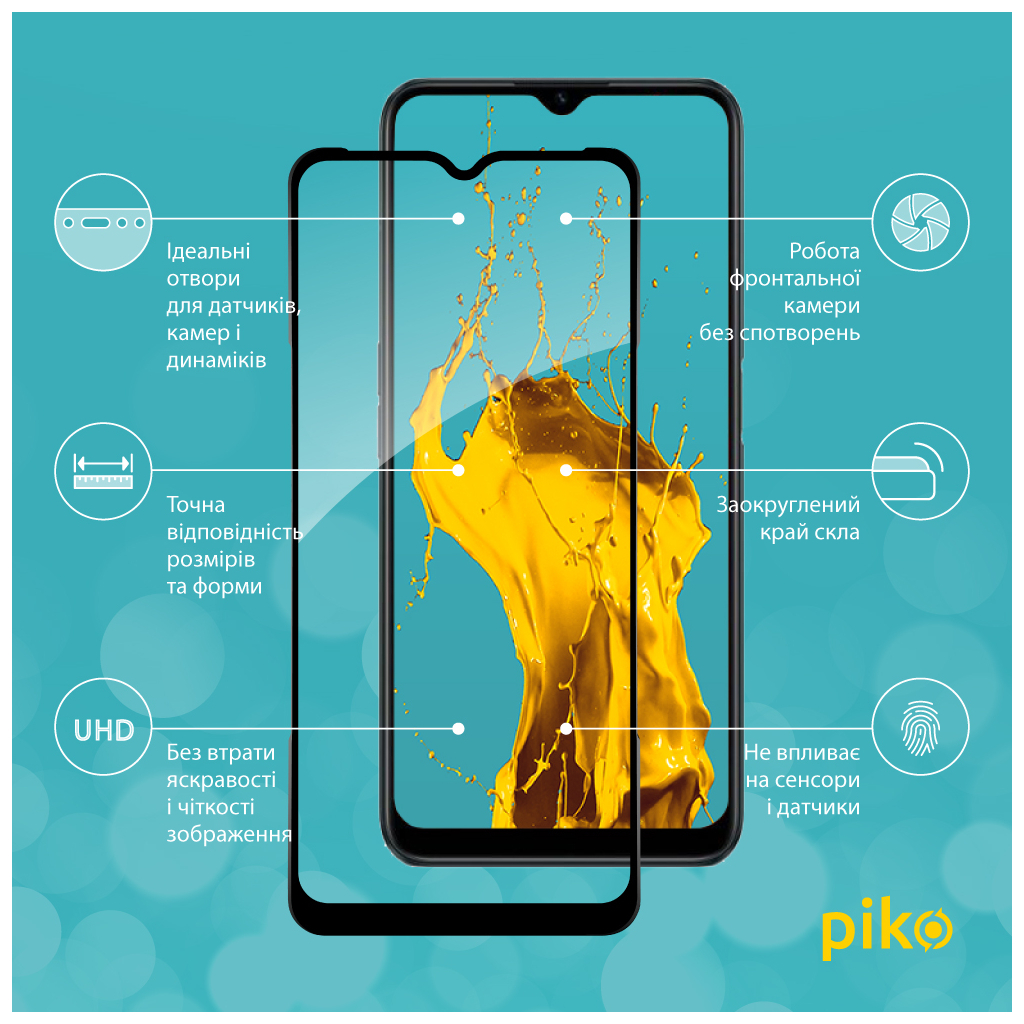Скло захисне Piko Full Glue RealMe C31 (1283126540769) - зображення 2