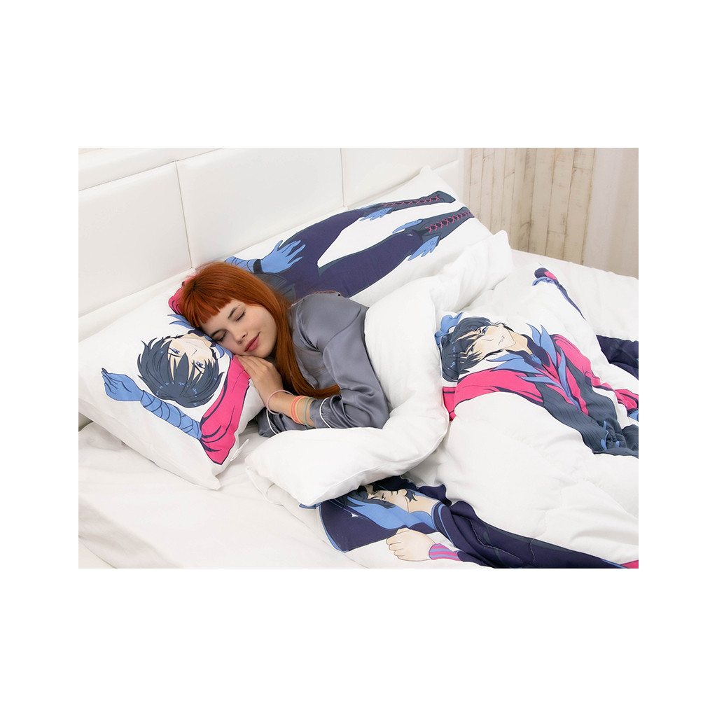 Ковдра Руно набір силіконова зимова ковдра Наомі Ріо 140х205см з подушкою дакімакура Ріо 50х140 см (924.02СЛУ_Ріо) - изображение 6