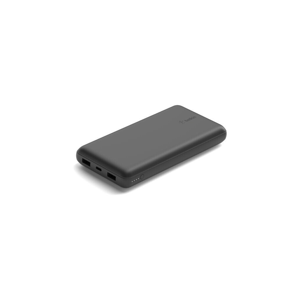 Батарея універсальна Belkin 20000mAh, USB-C, 2*USB-A, 3A, 6" USB-A to USB-C cable, Black (BPB012BTBK) - зображення 5