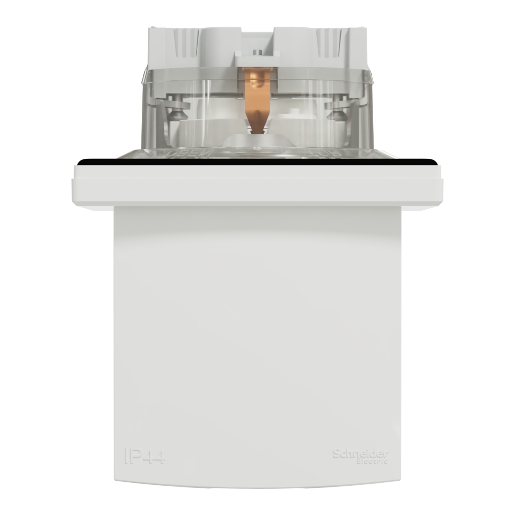 Розетка Schneider Electric ASFORA з кришкою IP44, біла (EPH3100321) - изображение 5