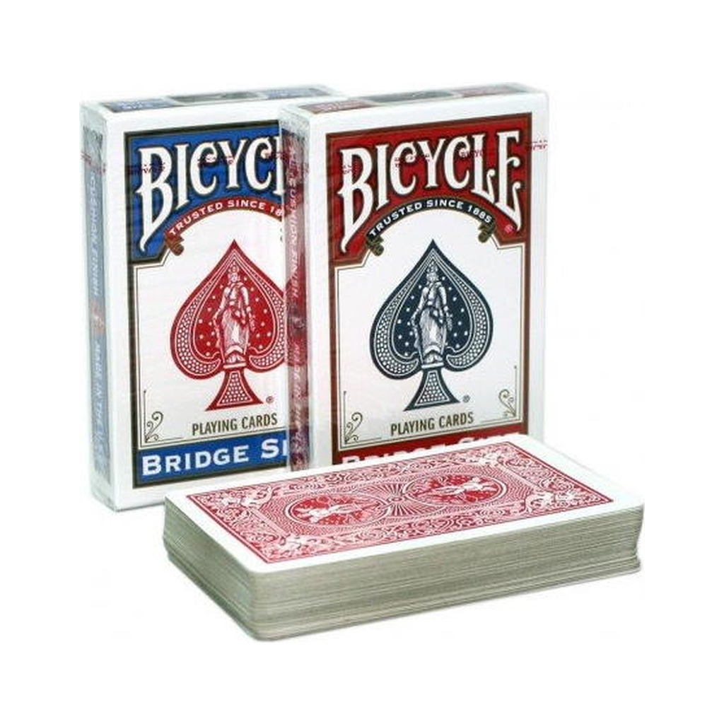 Гральні карти Bicycle Rider Back Bridge Size Standard Index (red, blue) (0086) - зображення 1