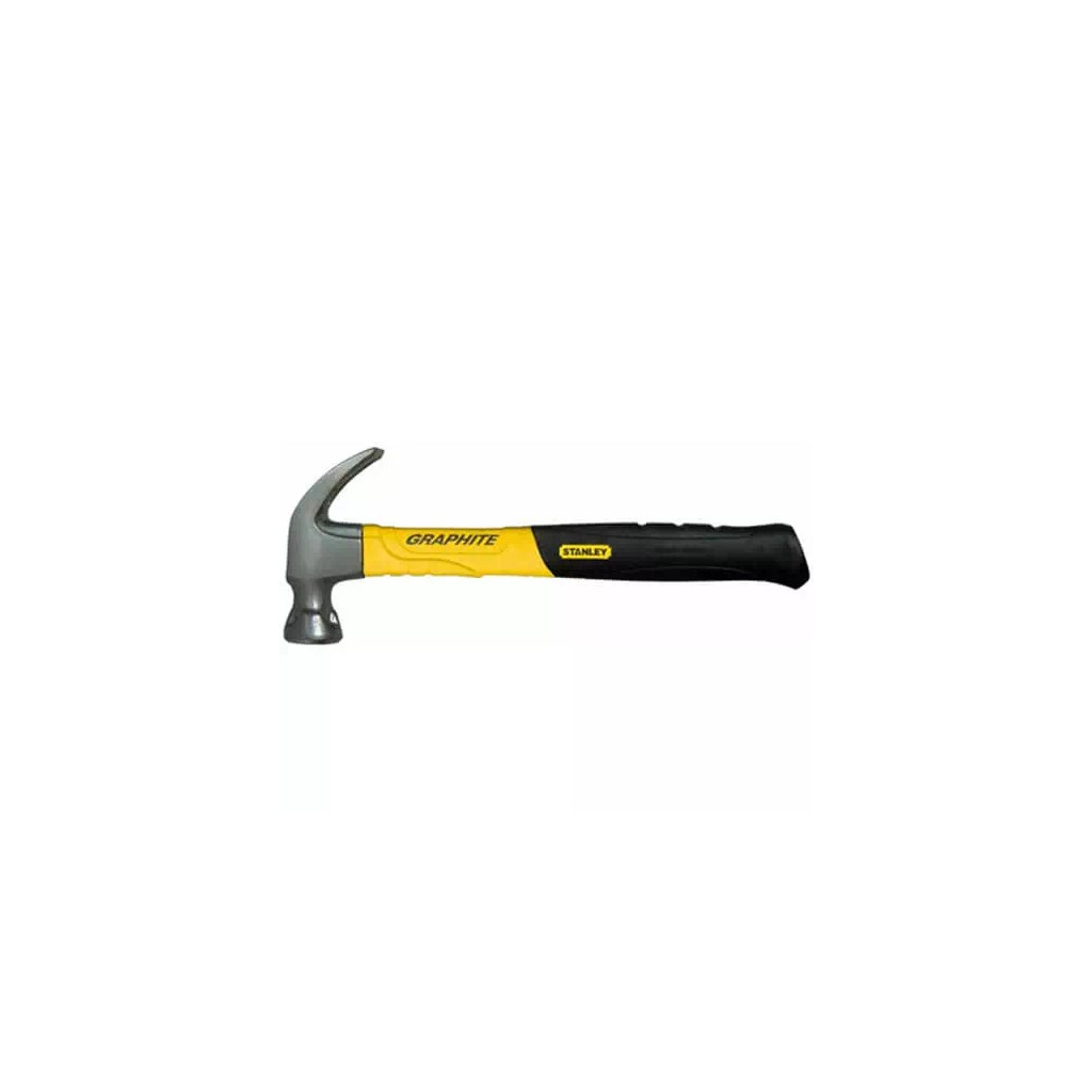 Молоток Stanley Graphite Curve Claw, 450г, з цвяходером, довжина ручки 350мм. (1-51-505) - зображення 1
