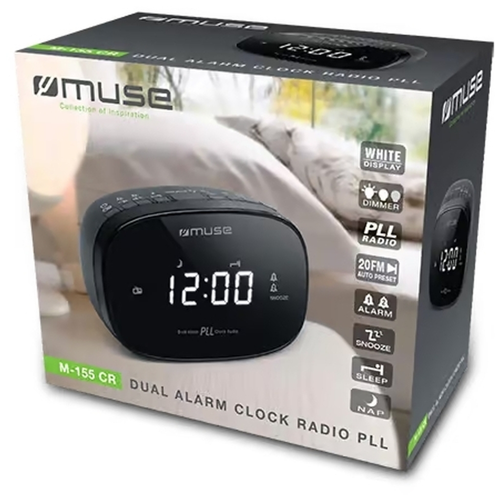 Настільний годинник Muse радіо-годинник (M-155 CR) - зображення 3
