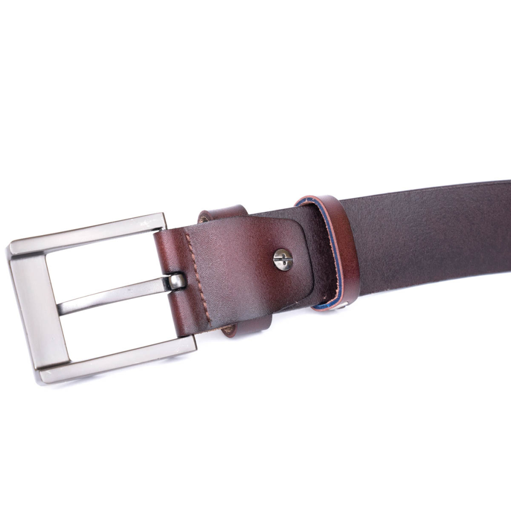 Ремінь Vintage Чоловічий з класичною пряжкою Коричневий (20357) - зображення 7