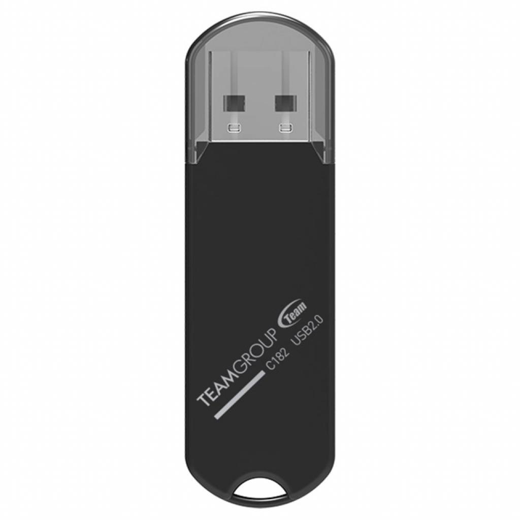 USB флеш накопичувач Team 32GB C182 Black USB 2.0 (TC18232GB01) - изображение 1