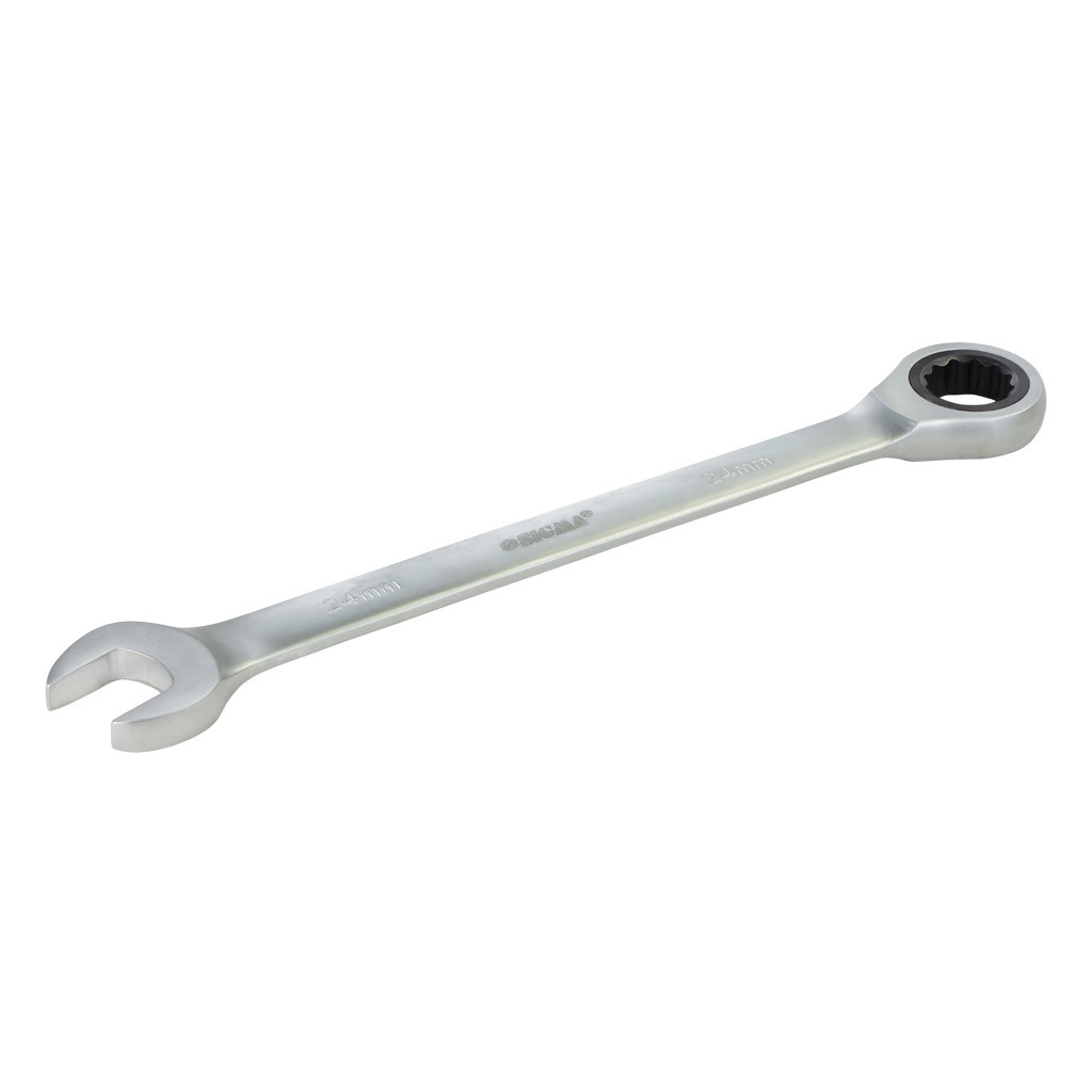 Ключ Sigma ріжково-накидний з тріскачкою 24мм CrV polished (6022241) - зображення 3