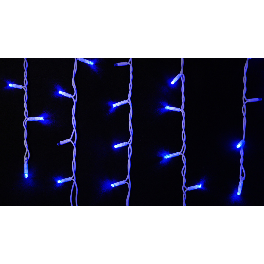 Гірлянда Delux ICICLE 75 LED 2 x 0.7 м IP44 EN Синій/білий (90016592) - зображення 1