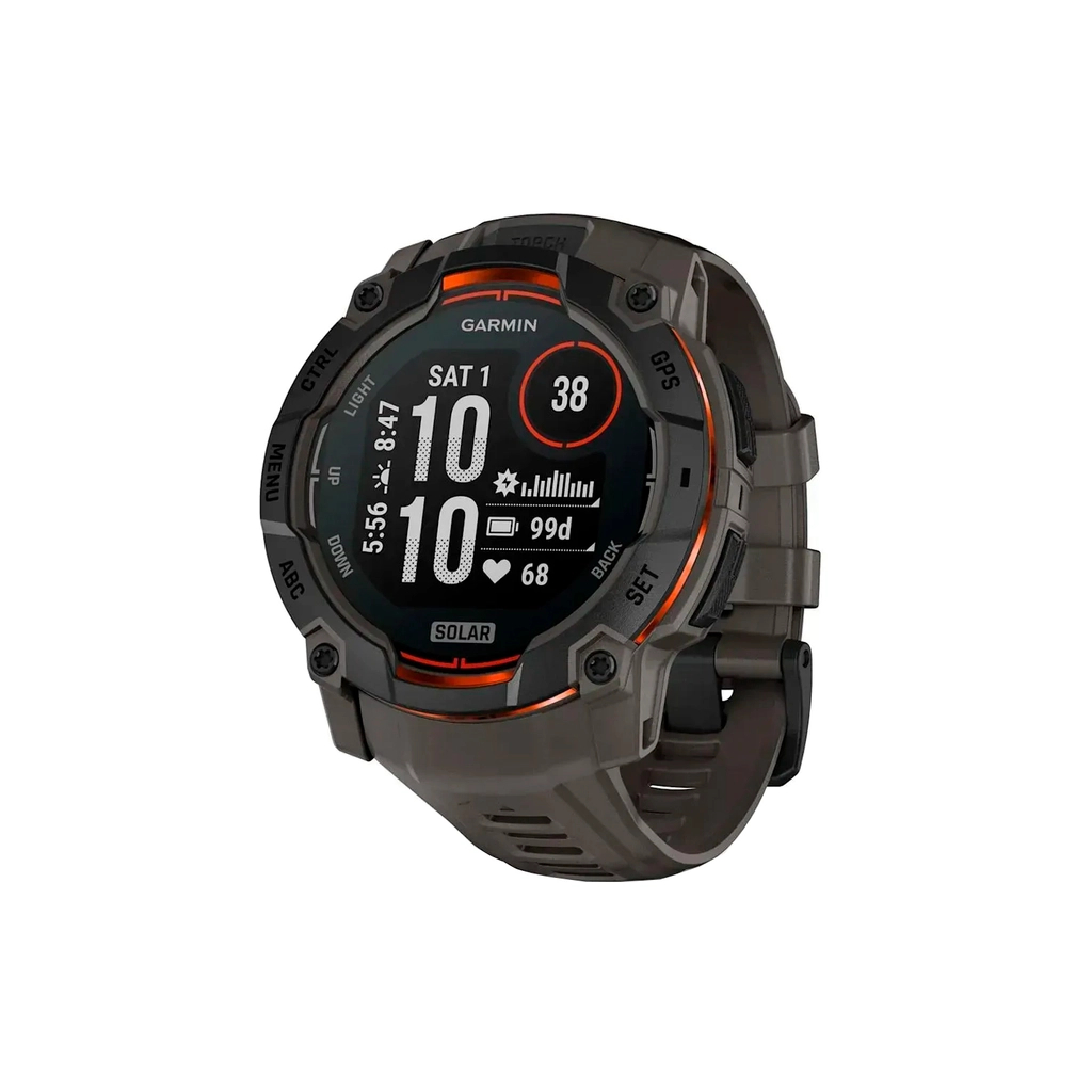 Смарт-годинник Garmin Instinct 3, 50mm, Solar, Black Bezel with Charcoal Band, GPS смарт-годинник (010-02935-00/010-02935-40) - зображення 1