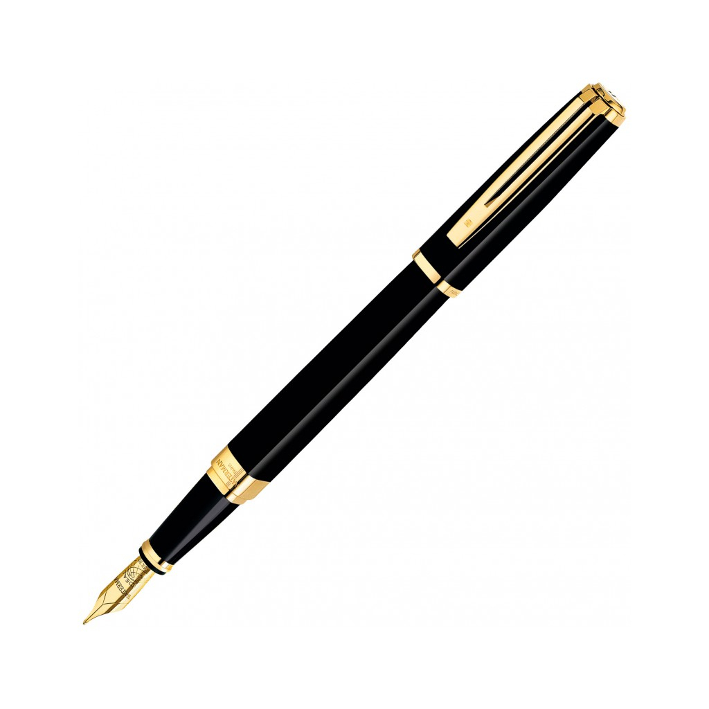 Ручка пір'яна Waterman EXCEPTION Slim Black GT FP F (11 028) - зображення 3