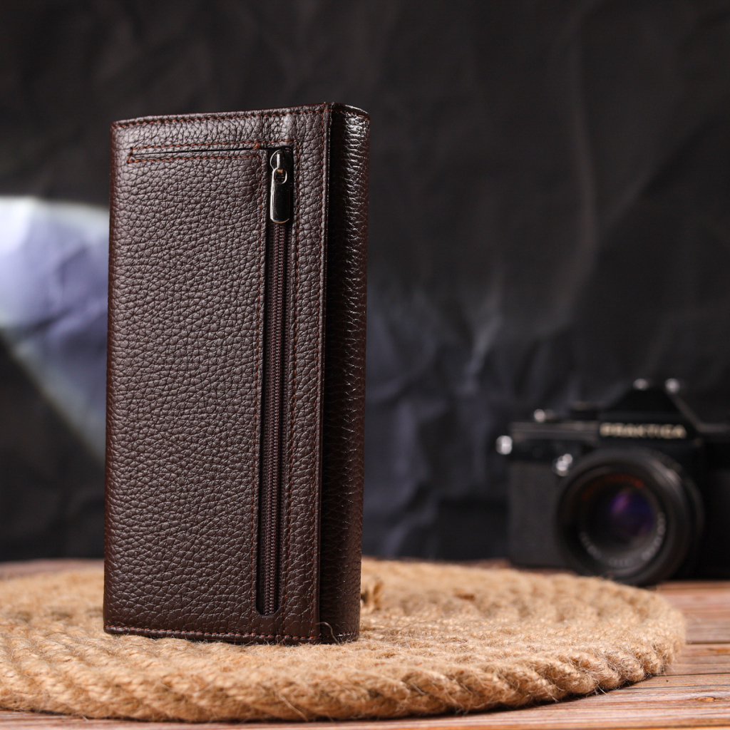 Гаманець Canpellini З натуральної шкіри Коричневий (21654) - зображення 9