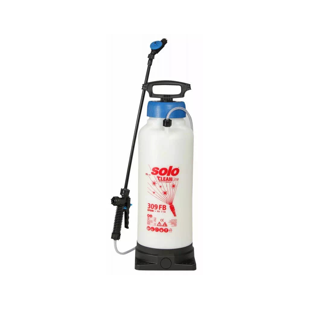Обприскувач Solo ручний на колесах 9 л, поршневий, тиск 3 бар, трубка 50 см, вага 3 кг (309FB) - зображення 1