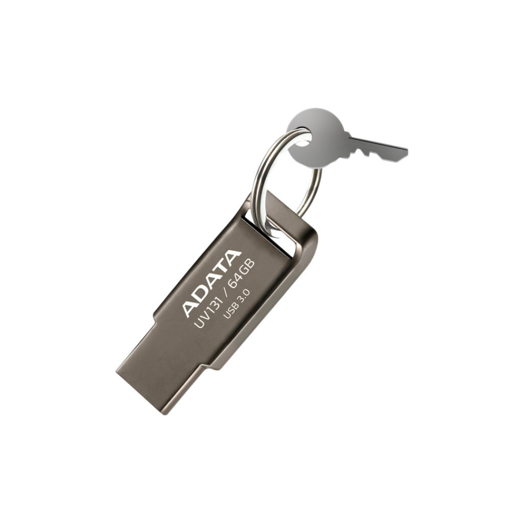 USB флеш накопичувач ADATA 64GB UV131 Metallic USB 3.0 (AUV131-64G-RGY) - зображення 6