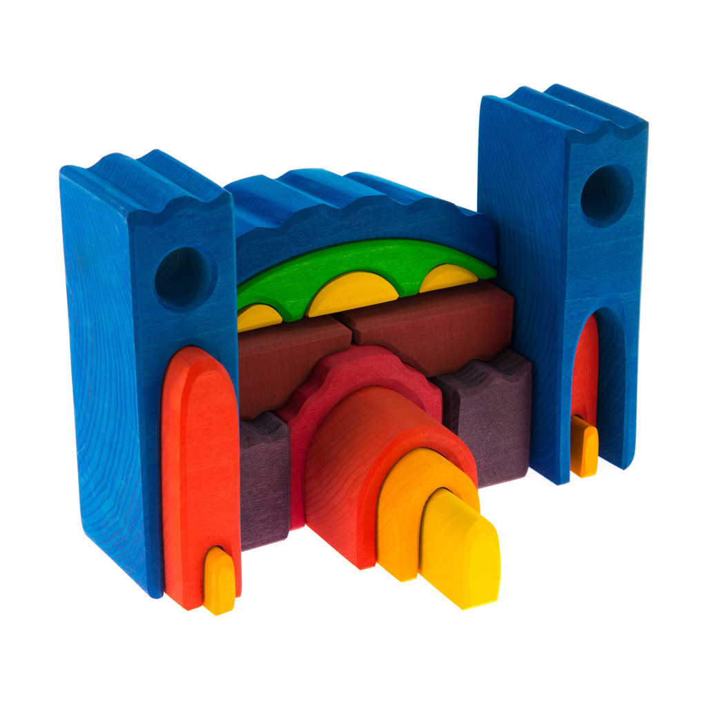 Конструктор Nic дерев'яний Все в замку синій (NIC523268) - зображення 3