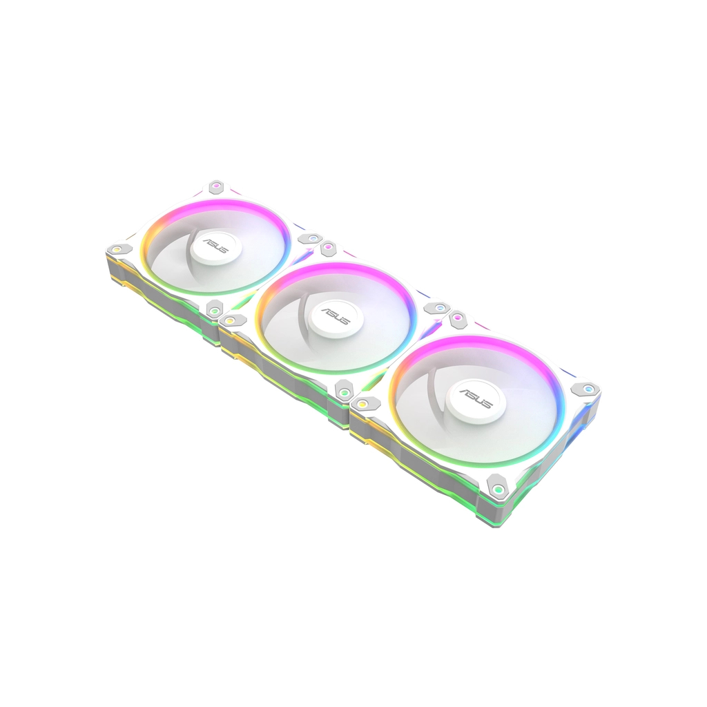 Кулер до корпусу ASUS PRIME MR120 REVERSE ARGB WHITE 3IN1 (90DA00L3-B09020) - зображення 2