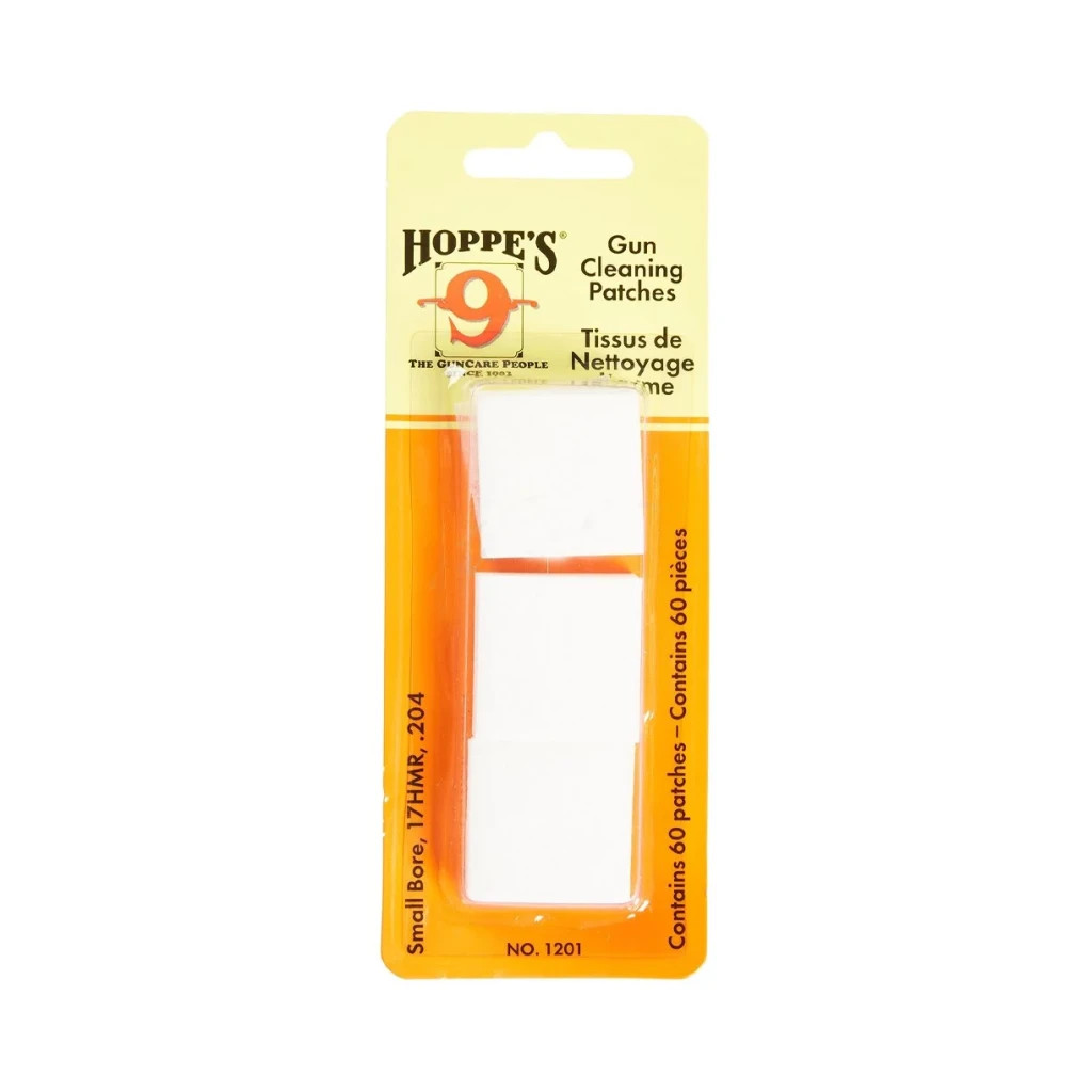 Патч для чищення зброї Hoppe's .17 квадратний синтетика 60 шт/уп (1201) - зображення 1