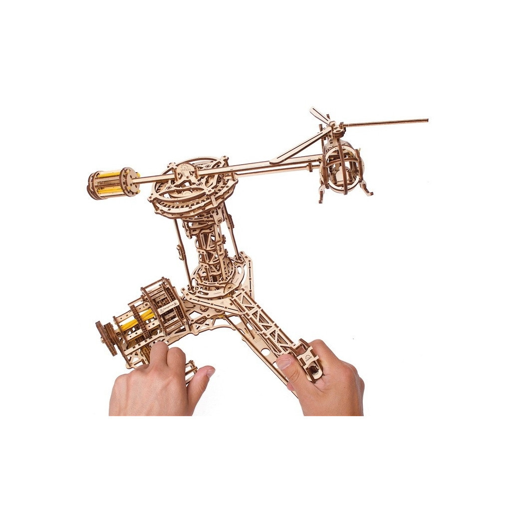 Збірна модель Ugears механічний Авіатор (70053) - зображення 9