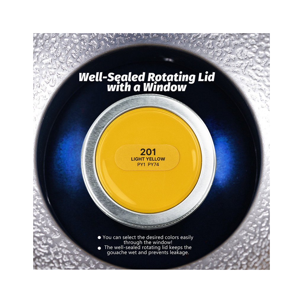 Гуашеві фарби Arrtx 9A 9 кольорів (LC302819) - изображение 5