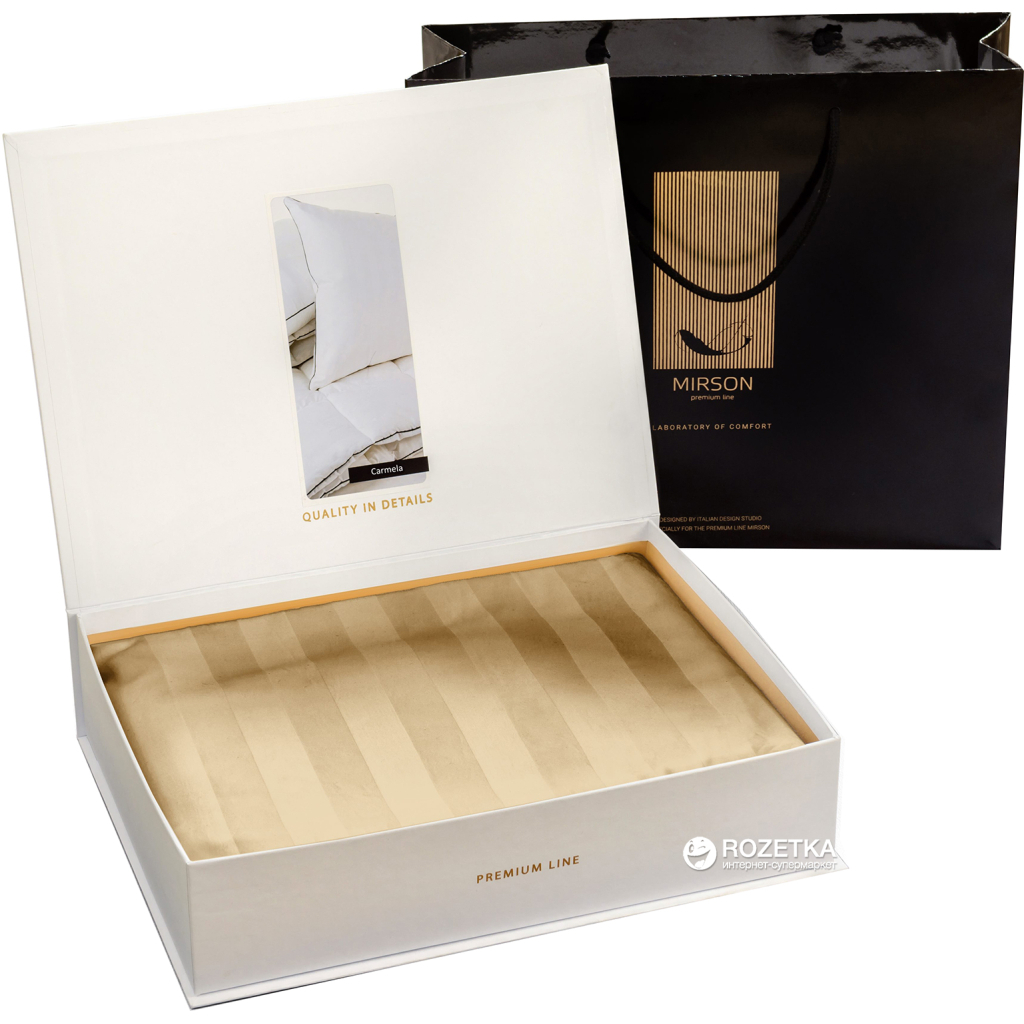 Постільна білизна MirSon Сатин Premium-страйп Carmela 160х220 (2200001478930) - зображення 3