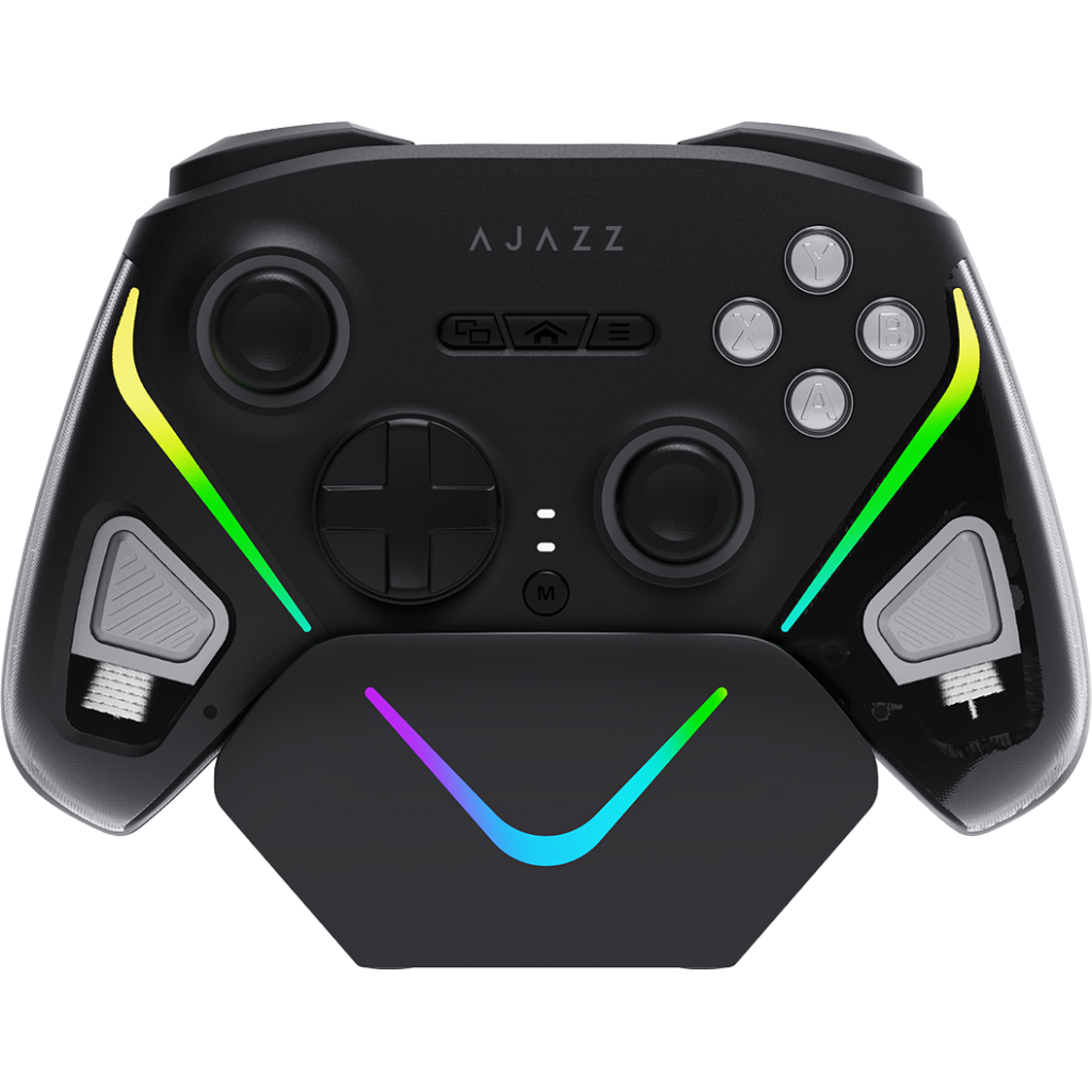 Геймпад Ajazz GP100S 2.4G/BT/USB Switch/PC/iOS/Android RGB Black (GP100S-B) - зображення 1