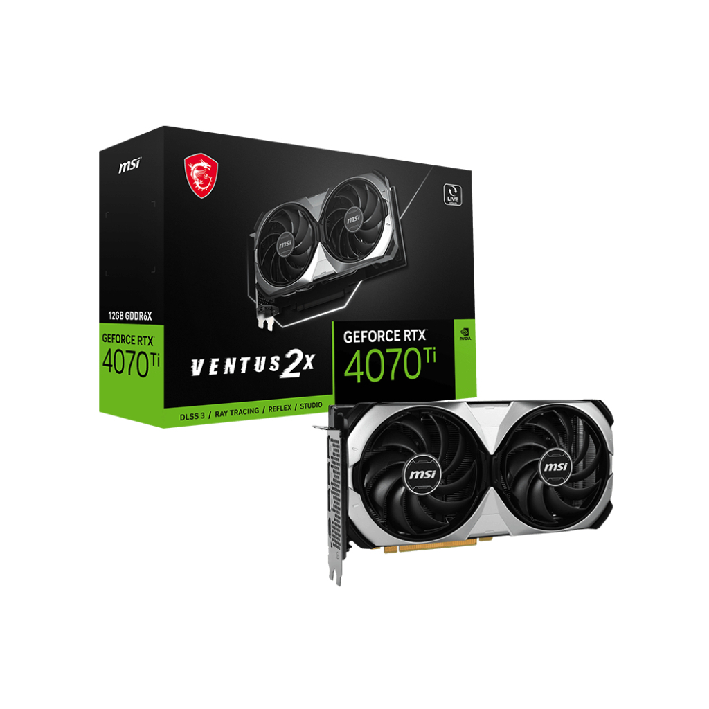Відеокарта MSI GeForce RTX4070Ti 12Gb VENTUS 2X (RTX 4070 Ti VENTUS 2X 12G) - зображення 2